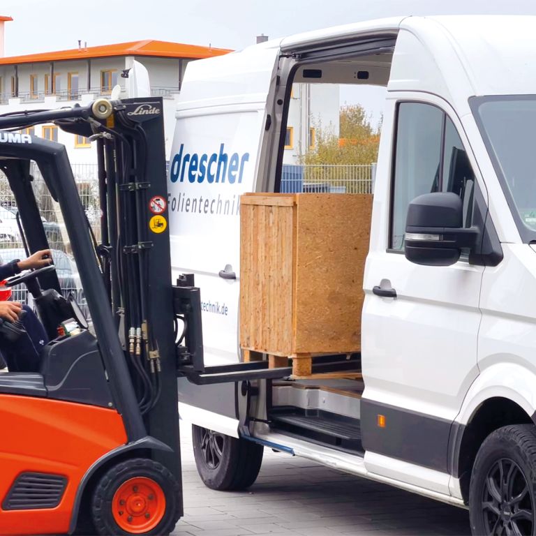 Just-in-time Lieferung- Drescher Folientechnik